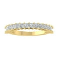thumbnail image 1 of Araiya Fine Jewelry 14K Yellow Gold Princess-shape Diamond Wedding Band Ring (1 cttw, I-J Color, I2-I3 Clarity), Size 9, 1 of 5
