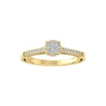 thumbnail image 1 of ARAIYA FINE JEWELRY 14K Yellow Gold Round Cluster Diamond Engagement Ring (1/3 cttw, I-J Color, I2-I3 Clarity), Size 10, 1 of 5