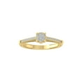 thumbnail image 1 of ARAIYA FINE JEWELRY 14K Yellow Gold Round Cluster Diamond Engagement Ring (1/4 cttw, I-J Color, I2-I3 Clarity), Size 7.5, 1 of 5