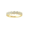 thumbnail image 1 of ARAIYA FINE JEWELRY 14K Yellow Gold Round Cluster Lab Grown Diamond Engagement Ring (1/4 cttw, VS Clarity, D-F Color) Size 6.5, 1 of 4