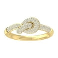 thumbnail image 1 of ARAIYA FINE JEWELRY 14K Yellow Gold Round Diamond Fashion Band Ring (1/3 cttw, I2-I3 Clarity, I-J Color) Size 6.5, 1 of 6