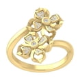 thumbnail image 1 of ARAIYA FINE JEWELRY 14K Yellow Gold Round Diamond Fashion Band Ring (1/8 cttw, I2-I3 Clarity, I-J Color) Size 5.5, 1 of 6
