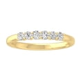 thumbnail image 1 of ARAIYA FINE JEWELRY 14K Yellow Gold Round Diamond Wedding Band Ring (1/3 cttw, I2-I3 Clarity, I-J Color) Size 6, 1 of 6