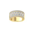 thumbnail image 1 of ARAIYA FINE JEWELRY 14K Yellow Gold Round Lab Grown Diamond Anniversary Band Ring (2 1/3 cttw, VS Clarity, D-F Color) Size 7.5, 1 of 4