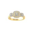 thumbnail image 1 of ARAIYA FINE JEWELRY 14K Yellow Gold Round Lab Grown Diamond Wedding Band Ring (1/6 cttw, VS Clarity, D-F Color) Size 6, 1 of 4