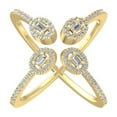 thumbnail image 1 of ARAIYA FINE JEWELRY 14K Yellow Gold Round and Baguette shape Diamond Band Ring (1/2 cttw, I2-I3 Clarity, I-J Color) Size 6, 1 of 5