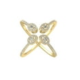 thumbnail image 1 of ARAIYA FINE JEWELRY 14K Yellow Gold Round and Baguette shape Lab Grown Diamond Band Ring (1/2 cttw, VS Clarity, D-F Color) Size 5.5, 1 of 4