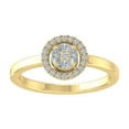 thumbnail image 1 of ARAIYA FINE JEWELRY 14K Yellow Gold Round and Marquise shape Lab Grown Diamond Band Ring (1/4 cttw, VS Clarity, D-F Color) Size 6, 1 of 4