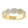 thumbnail image 1 of ARAIYA FINE JEWELRY 14K Yellow Gold Round-shape Lab Grown Diamond Anniversary Ring (1/5 cttw, VS Clarity, D-F Color) Size 5, 1 of 5