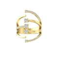 thumbnail image 1 of ARAIYA FINE JEWELRY 14K Yellow Gold Round-shape Lab Grown Diamond Fashion Ring (1/2 cttw, VS Clarity, D-F Color) Size 10, 1 of 5