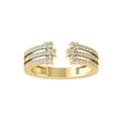 thumbnail image 1 of ARAIYA FINE JEWELRY 14K Yellow Gold Round-shape Lab Grown Diamond Fashion Ring (1/3 cttw, VS Clarity, D-F Color) Size 8.5, 1 of 5