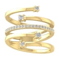 thumbnail image 1 of ARAIYA FINE JEWELRY 14K Yellow Gold Round-shape Lab Grown Diamond Fashion Ring (1/3 cttw, VS Clarity, D-F Color) Size 9.5, 1 of 5