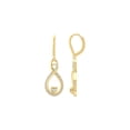 thumbnail image 1 of ARAIYA FINE JEWELRY 14K Yellow Gold Round-shape Natural Diamond infinity Heart Dangle Earrings (1/3 cttw, I2-I3 Clarity, I-J Color), 1 of 7