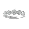 thumbnail image 1 of ARAIYA FINE JEWELRY 925 Sterling Silver Round-shape Diamond Composite Ring (1/2 cttw, I2-I3 Clarity, I-J Color) Size 6, 1 of 5
