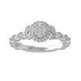 thumbnail image 1 of ARAIYA FINE JEWELRY 925 Sterling Silver Round-shape Diamond Composite Ring (1/3 cttw, I2-I3 Clarity, I-J Color) Size 10, 1 of 5