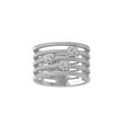 thumbnail image 1 of ARAIYA FINE JEWELRY 925 Sterling Silver Round-shape Diamond Fashion Ring (1/2 cttw, I2-I3 Clarity, I-J Color) Size 6, 1 of 5