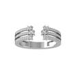thumbnail image 1 of ARAIYA FINE JEWELRY 925 Sterling Silver Round-shape Diamond Fashion Ring (1/3 cttw, I2-I3 Clarity, I-J Color) Size 5, 1 of 5