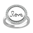thumbnail image 1 of ARAIYA FINE JEWELRY 925 Sterling Silver Round-shape Diamond Fashion Ring (1/4 cttw, I2-I3 Clarity, I-J Color) Size 6, 1 of 5