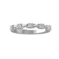 thumbnail image 1 of ARAIYA FINE JEWELRY 925 Sterling Silver Round-shape Diamond Wedding Band Ring (1/4 cttw, I2-I3 Clarity, I-J Color) Size 7, 1 of 5