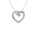 thumbnail image 1 of ARAIYA FINE JEWELRY 925 Sterling Silver Round-shape Lab Grown Diamond Heart Pendant Necklace (1/3 cttw, D-F Color, VS1 Clarity) 18", 1 of 7