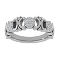 thumbnail image 1 of ARAIYA FINE JEWELRY Sterling Silver Diamond Anniversary Band Ring (1/4 cttw, I-J Color, I2-I3 Clarity) Size 9, 1 of 5