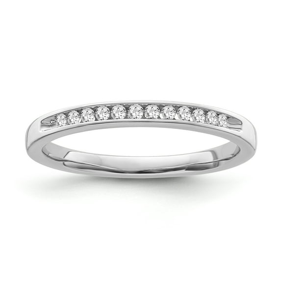 ARAIYA FINE JEWELRY Sterling Silver Diamond Band Ring (1/10 cttw, I-J Color, I2 Clarity), Size 6.5
