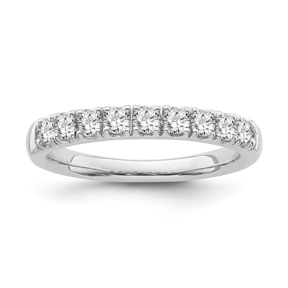 Araiya Fine Jewelry Sterling Silver Diamond Band Ring (1/2 cttw, I-J Color, I2 Clarity), Size 6