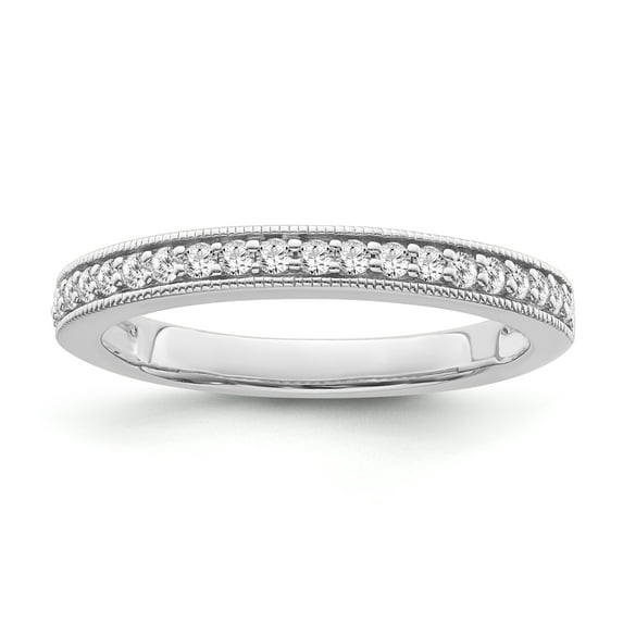 ARAIYA FINE JEWELRY Sterling Silver Diamond Band Ring (1/3 cttw, I-J Color, I2 Clarity), Size 7.5