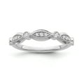 thumbnail image 1 of ARAIYA FINE JEWELRY Sterling Silver Diamond Band Ring (1/6 cttw, I-J Color, I2-I3 Clarity), Size 8.5, 1 of 5