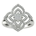 thumbnail image 1 of ARAIYA FINE JEWELRY Sterling Silver Diamond Cluster Ring (1/2 cttw, I-J Color, I2-I3 Clarity) Size 7, 1 of 4