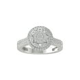 thumbnail image 1 of ARAIYA FINE JEWELRY Sterling Silver Diamond Cluster Ring (5/8 cttw, I-J Color, I2-I3 Clarity) Size 7.5, 1 of 4