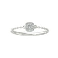 thumbnail image 1 of ARAIYA FINE JEWELRY Sterling Silver Diamond Composite Cluster Engagement Ring (1/10 cttw, I-J Color, I2-I3 Clarity) Size 7.5, 1 of 3