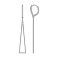 thumbnail image 1 of ARAIYA FINE JEWELRY Sterling Silver Diamond Dangle Earrings (3/4 cttw, I2-I3 Clarity, I-J Color), 1 of 4