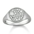 thumbnail image 1 of ARAIYA FINE JEWELRY Sterling Silver Diamond Dome Cluster Band Ring (1/2 cttw, I-J Color, I2-I3 Clarity), Size 6, 1 of 5