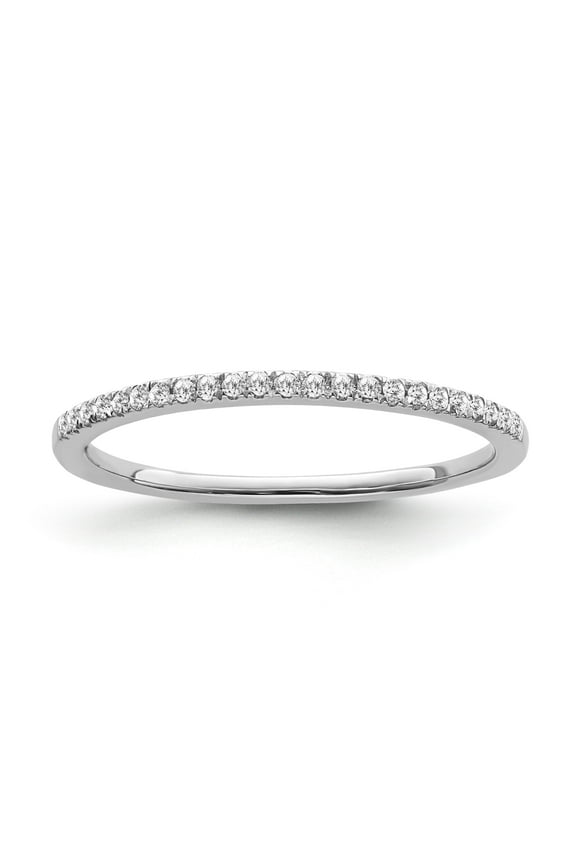 FINE JEWELRY Sterling Silver Diamond Eternity Band Ring (1/10 cttw, I-J Color, I2-I3 Clarity), Size 7.5
