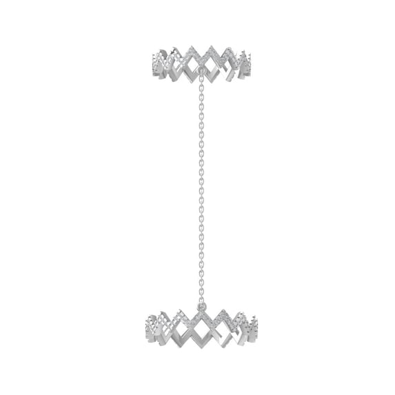ARAIYA FINE JEWELRY Sterling Silver Diamond Fashion Band Ring (1/6 cttw, I-J Color, I2-I3 Clarity) Size 7