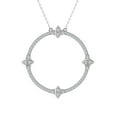 thumbnail image 1 of ARAIYA FINE JEWELRY Sterling Silver Diamond Fashion Pendant with Silver Cable Chain Necklace (1/2 cttw, I-J Color, I2-I3 Clarity) 18", 1 of 1