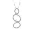 thumbnail image 1 of ARAIYA FINE JEWELRY Sterling Silver Diamond Fashion Pendant with Silver Cable Chain Necklace (1/4 cttw, I-J Color, I2-I3 Clarity) 18", 1 of 1