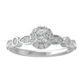 thumbnail image 1 of ARAIYA FINE JEWELRY Sterling Silver Diamond Halo Engagement Ring (5/8 cttw, I-J Color, I2-I3 Clarity) Size 6.5, 1 of 6