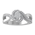 thumbnail image 1 of ARAIYA FINE JEWELRY Sterling Silver Diamond Promise Engagement Ring (1/3 cttw, I-J Color, I2-I3 Clarity) Size 8, 1 of 6