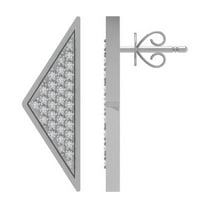 ARAIYA FINE JEWELRY Sterling Silver Diamond Stud Earrings (1/3 cttw, I2-I3 Clarity, I-J Color)