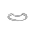 thumbnail image 1 of ARAIYA FINE JEWELRY Sterling Silver Diamond Wedding Band Ring (1/10 cttw, I-J Color, I2-I3 Clarity) Size 8, 1 of 3