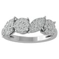 thumbnail image 1 of ARAIYA FINE JEWELRY Sterling Silver Diamond Wedding Band Ring (1/2 cttw, I-J Color, I2-I3 Clarity) Size 5.5, 1 of 4