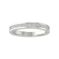 thumbnail image 1 of ARAIYA FINE JEWELRY Sterling Silver Diamond Wedding Band Ring (1/2 cttw, I-J Color, I2-I3 Clarity) Size 5, 1 of 4