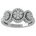 thumbnail image 1 of ARAIYA FINE JEWELRY Sterling Silver Diamond Wedding Band Ring (1/2 cttw, I-J Color, I2-I3 Clarity) Size 7, 1 of 4