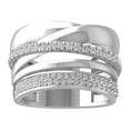 thumbnail image 1 of ARAIYA FINE JEWELRY Sterling Silver Diamond Wedding Band Ring (1/2 cttw, I-J Color, I2-I3 Clarity) Size 9, 1 of 1