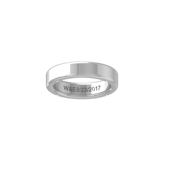 ARAIYA FINE JEWELRY Sterling Silver Diamond Wedding Band Ring (1/20 cttw, I-J Color, I2-I3 Clarity) Size 7