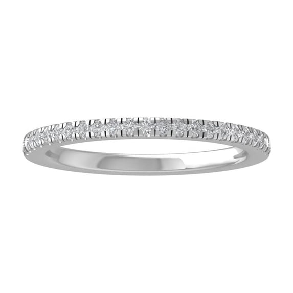 ARAIYA FINE JEWELRY Sterling Silver Diamond Wedding Band Ring (1/3 cttw, I-J Color, I2-I3 Clarity) Size 9