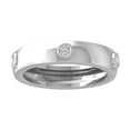 thumbnail image 1 of ARAIYA FINE JEWELRY Sterling Silver Diamond Wedding Band Ring (1/4 cttw, I-J Color, I2-I3 Clarity) Size 10, 1 of 1