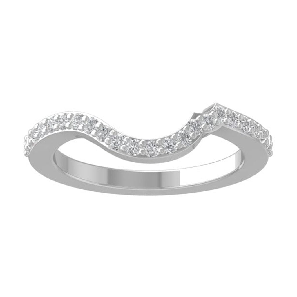 Sterling Silver Square Fashion Ring With Round Diamonds - 1/4 Carat Total Weight, 3.55g - View #6